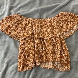 Off-the-Shoulder floral top